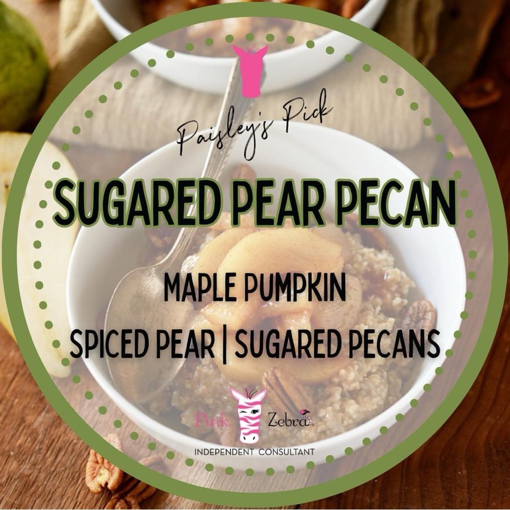 Sugared Pear Pecan Pink Zebra Sprinkles